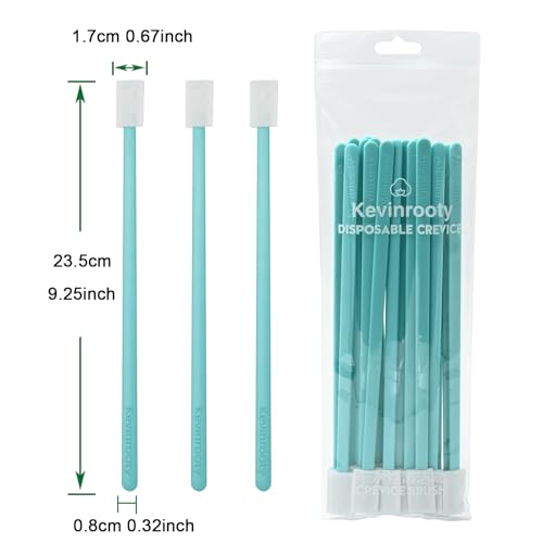 20PCS Crevice Cleaning Brush Tool Kit, Disposable Toilet Brush & Seat Cleaner (Blue) - view 2