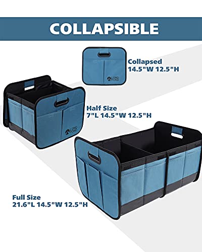 Car Trunk Organizer, Storage for SUVs or Sedans, Foldable Cargo Containers with 9 Pockets and Reinforced Handles, with Non-Slip Bottom, Collapsible Storage for SUVs, Sedans, or Any Cars - view 5