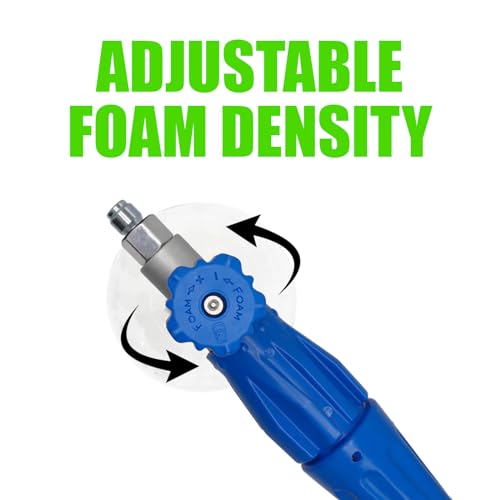 High-Performance Aluminum Snow Foam Cannon Kit - Premium Car Wash Foam Gun with 2 Bottles, Exclusive Filter, and Adjustable Nozzle - Essential Car Cleaning Supplies (Blue) - view 7