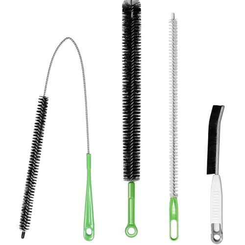 4pcs Flexible Cleaning Brush Set for Dryer Vents, Fridge Coils, HVAC Systems & Tight Spaces – Multi-Use Lint and Dust Remover with Crevice Brush and Detailing Tools - view 6