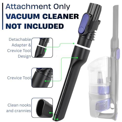 Crevice Tool Attachment for Shark Cordless Vacuum IX141, IX141H, IZ140, IZ141, IZ162H, IZ163H, IZ362H, IZ363HT, IZ462H, IZ483H, for Shark Pet Pro Stick Vacuum Attachments - view 3