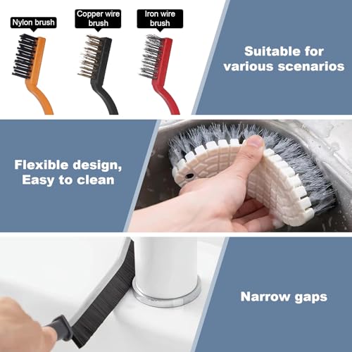 15 Pcs Window Groove Cleaning Brush Tool, Door Window Track Cleaner Groove Gap Cleaning Tools Crevice Cleaning Brush Gap Scrub Brush for Shutter Sliding Door Keyboard Tile Lines Sill Car Vents - view 5