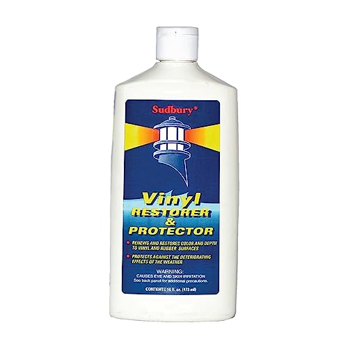 Vinyl Restorer and Protector, Boat Vinyl Cleaner, Marine Vinyl Restorer, Essential Boat Accessories, 16 oz