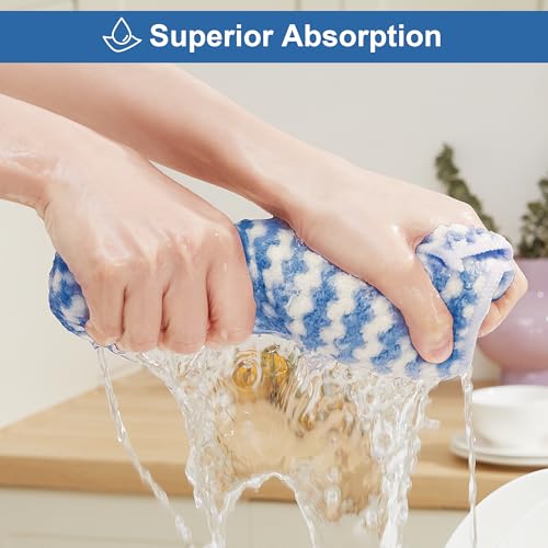 Microfiber Cleaning Cloth, 18 Piece Set, Small, Multi Color - view 3