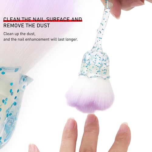 3pcs Dust Brush for Acrylic Nails Large Powder Brush Makeup Brush Nail Duster Brush Acrylic Nail Brush Cleaner Nail Art Brushes Manicure Brush for Cleaning Nail Art Tools - view 5