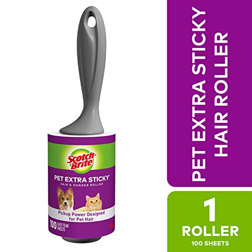 Pet Extra Sticky Hair Lint Roller, 4, 400 Sheets - view 2