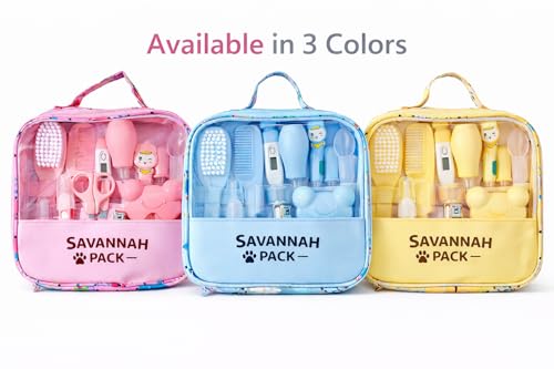 Infant Essentials Travel Kit – Baby Care & Safety Kit with CPR & Choking Reference Cards, 14-Piece Newborn Set for Diaper Bag & Travel (Pink) - view 4