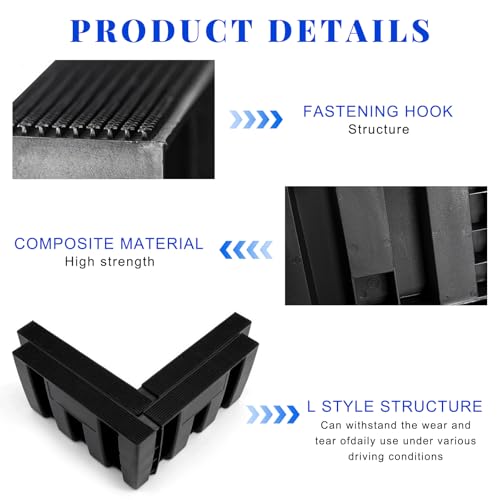 4 PCS Multipurpose Cargo Organizer Blocks, Plastic Trunk Storage Organizer Blocks for Felt Carpet, Space Saving Cargo Trunk Divider Adjustable Blocks for Truck SUV Van - view 5