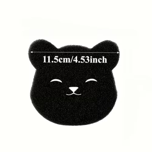 2pcs Laundry Pet Hair Catcher Pads, Cute Cat Shaped Reusable Lint Remover Sponge for Washing Machine, Pet Hair Remover for Laundry, Clothes, Bedding & Towels - view 6