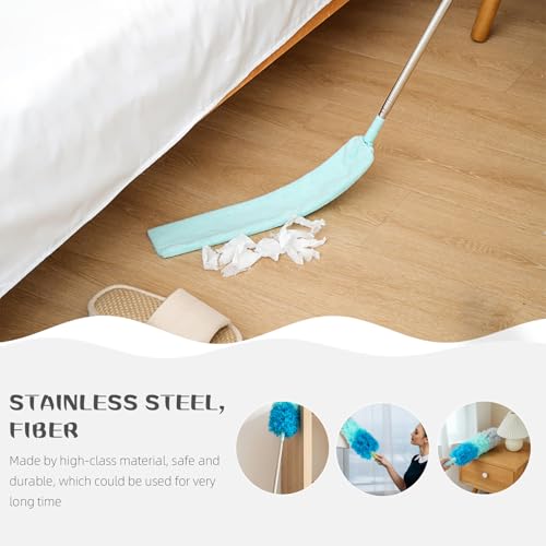 Telescopic Down Duster 2.5m Extendable Dusting Brush 5pcs Set with Thick Rod Lightweight Electrostatic Dust Remover for Home Ceiling Cleaning - view 5