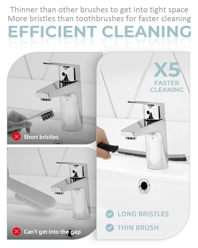 Crevice Cleaning Brush - Grout Scrub Brush, House Cleaning Supplies - view 3