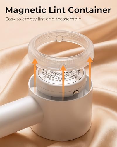 Fabric Shaver, 2 in 1 Rechargeable Sweater Shaver with Lint Roller, Magnetic Cap, Digital Display, 2 Extra Blades, Defuzzer for Clothing Furniture Couch - view 5