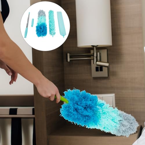 Telescopic Down Duster 2.5m Extendable Dusting Brush 5pcs Set with Thick Rod Lightweight Electrostatic Dust Remover for Home Ceiling Cleaning - view 4