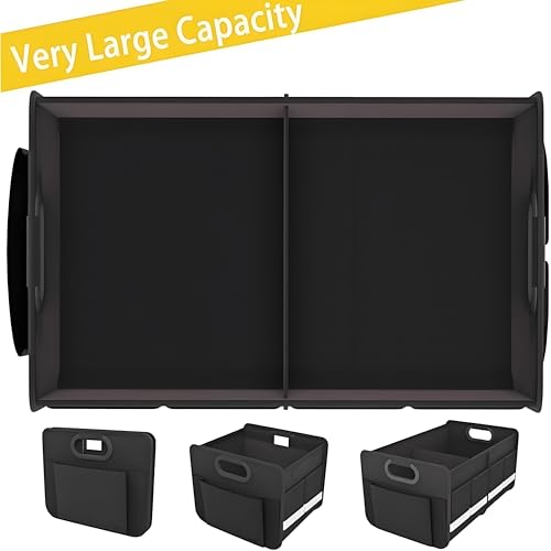 Trunk Organizer for Mazda CX90 CX-90 2024 2025 Cargo Storage Box Collapsible Car Compartment Groceries Caddy Automotive Interior Accessories Mesh Pocket - view 2