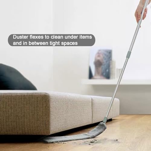 Dust Brush Under Appliance Microfiber Duster 40 - 55 in with 2 Cloth - view 3