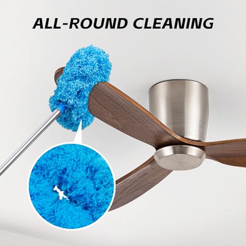 Ceiling Fan Cleaner Duster with 13-48 in Extension Pole, Blue - view 2