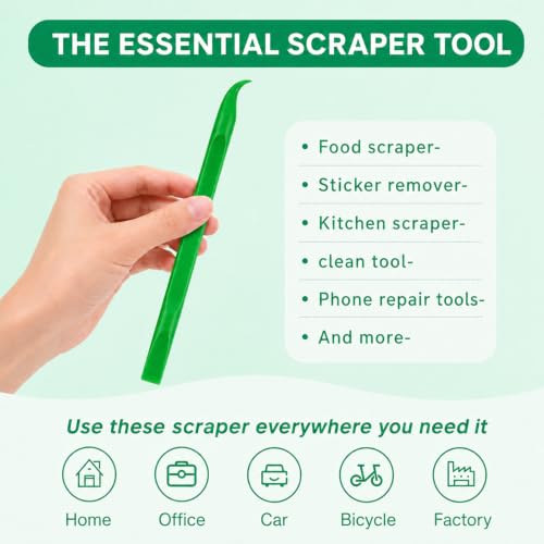 Crevice Cleaning Tool, 9 PCS Carbon Fiber Plastic Scraper Tool Set for Car Detailing - view 5