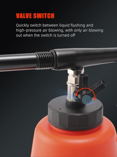 High Pressure Car Cleaning Gun, Cleaning Gun, Car Interior Washing Kit, Detailing Wash Gun with Metal Spinner for Seat Carpet Roof Dashboard, Essential Car Detailing Kit, 1L Bottle - view 5