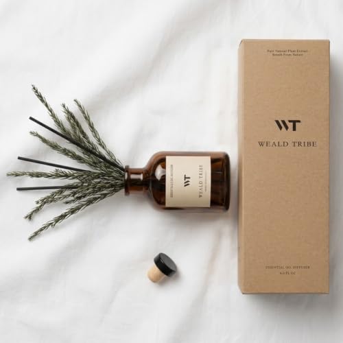 Balsam Fir Scent Reed Diffuser Set For Bathroom Air Fresheners - view 4
