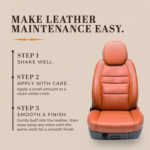 Leather Cleaner and Conditioner 8 Fl Oz | Cleans, Conditions, Protects | Prevents Drying, Cracking & UV Fading of Leather Jackets, Furniture, Car Seats, Purses - view 3