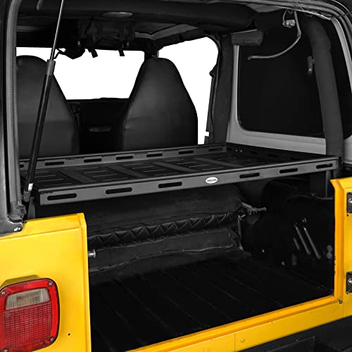 TJ Rear Trunk Cargo Rack Basket Tray Interior Storage Luggage Carrier for 1997-2006 Jeep Wrangler TJ - view 3