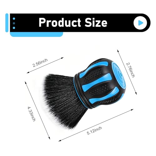 Car Detailing Brush, Ultra-soft Microfiber Bristles Brush with Storage Rack, Non-slip Ball-shaped Handle Cleaning Tool, Interior Gap Cleaner for Car & Home & Office (Blue) - view 2