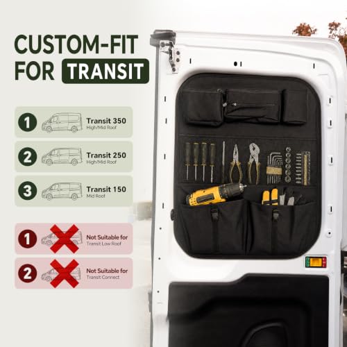 Middle Rear Door Storage Panels for Ford Transit 2015-2026 Mid/High Roof - view 3