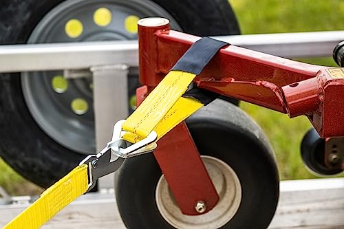 2” x 24” Premium Axle Tie Down Strap with D Rings - 3,333 lbs. Working Load Limit and 10,000 lbs. Break Strength,One Color - view 2