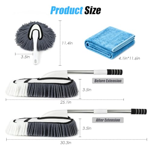 Car Duster Exterior,Scratch Free Car Duster with Microfiber Towel - view 2