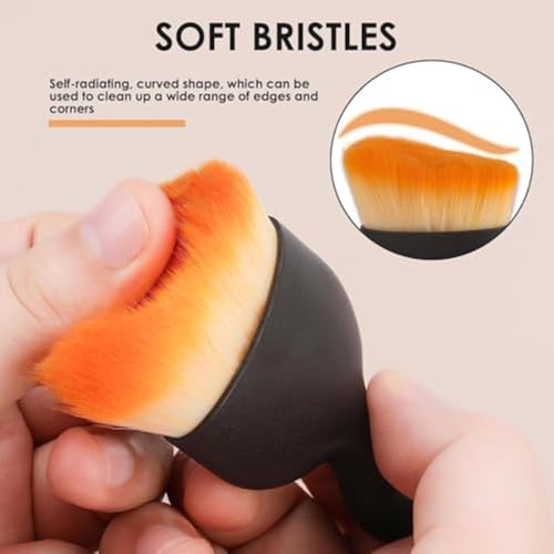 Car Interior Dust Brush | Auto Brushes | Soft Bristles Detailing Brush Tool for Air Conditioner Vents Leather | Gadgets | dust Remover | Static Duster for car Cleaning (1Pcs) - view 2
