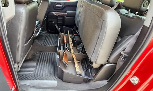 DuHa 10400 Under Seat Storage fits 2019-2026 Silverado/Sierra Light Duty Crew Cab & 2020-2026 Heavy Duty Crew Cab (New Body Style) | Black Heavy Duty Back Seat Organizer - view 4