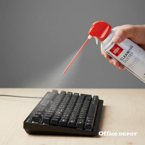 Cleaning Duster, 10 Oz Compressed Canned Air for Electronics, Keyboard Cleaner for Computer, Laptop, PC, Printer, Office Equipment, Moisture-Free, Pack of 6 - view 5