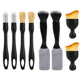 8PCS Car Detailing Brush Set, Multi-Use Auto Interior & Exterior Cleaning Brushes Soft Bristle Detailing Tools, Vehicle Brush Kit for Cleaning Air Vents Center Console Seat Gaps