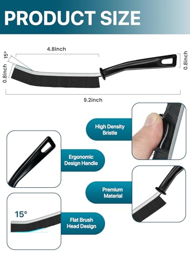 6Pcs Hard Bristle Crevice Cleaning Brush, Multifunctional Premium Crevice Cleaning Tool, Designed for Cleaning Narrow Spaces, Suitable for Toilet, Faucets,Kitchen,Grout - view 5