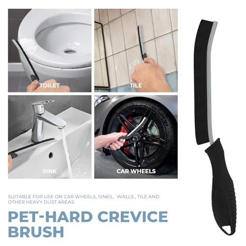 Cleaning Brush Set 3 Pcs with Soft Bristle and Hard Bristle Crevice - view 6
