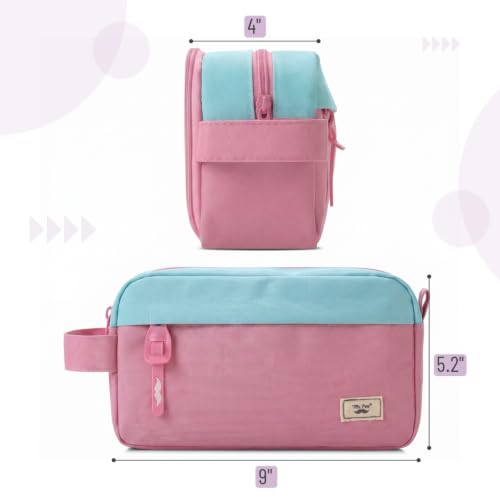 High Capacity Pencil Case, Large Pencil Pouch with 3 Compartments and 2 Pockets, Large Pencil Bag with Smooth Zipper, Cute Pencil Case Pouch Organizer, School Supplies for Teens - view 2