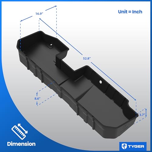 Underseat Storage Box for 2019-2024 Chevy Silverado 1500/GMC Sierra 1500; 2020-2024 2500 3500 | Double Cab & Crew Cab | TG-CB5C2278 - view 6