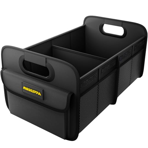 Car Trunk Organizer - 70L Foldable Car Storage for Grocery, Black
