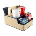Car Seat Organizer with Compartment,Small Caddy for Car Beige