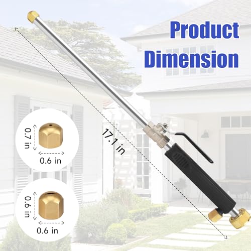 High Pressure Power Washer Wand, Hydro Jet Nozzle for Garden Hose - view 3