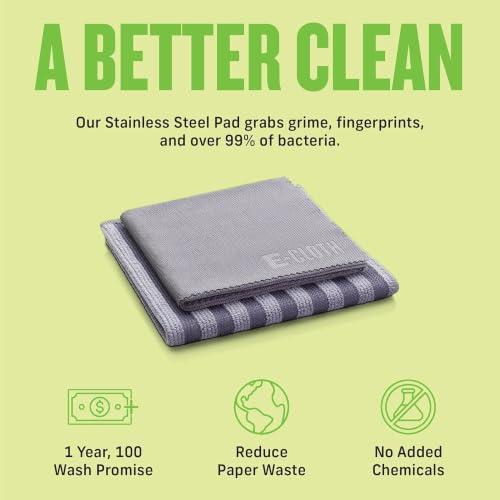 Stainless Steel Cleaning Cloth Pack - Wipes Clean with Water - view 5