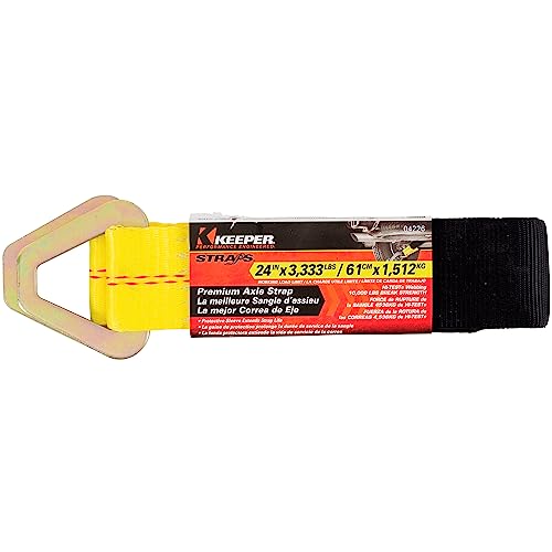 2” x 24” Premium Axle Tie Down Strap with D Rings - 3,333 lbs. Working Load Limit and 10,000 lbs. Break Strength,One Color - view 7