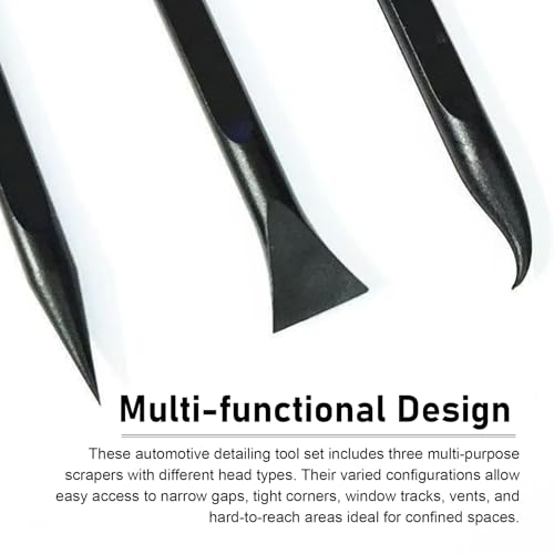 9PCS Car Carbon Fiber Plastic Crevice Tool, Non Scratch Car Scraper - view 5