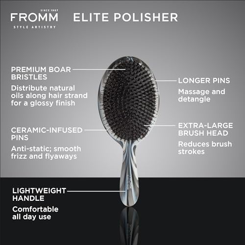 Professional Elite Polisher, Ceramic x Ionic Boar Bristle Brush - view 2