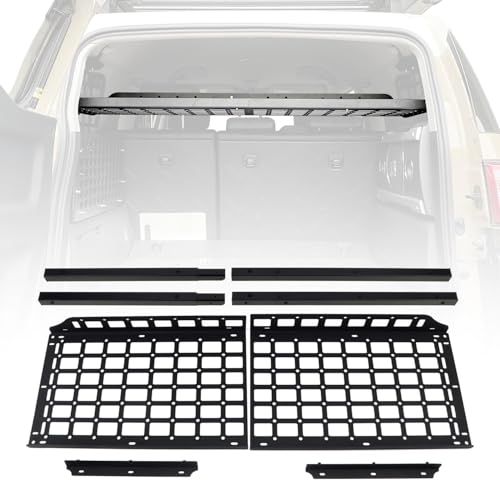 For Toyota FJ Cruiser (XJ10) 2007-2022 Car Accessories Modular Storage Molle Panel System Trunk Shelf Interior Luggage Carrier Rack Organizer Aluminum (Installation Requires Side Panels)