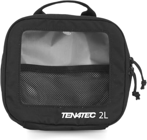 TecPouch 2L Tool Pouch - Heavy-Duty Cordura MOLLE Utility Pouch with Clear Window | Modular Gear Organizer for Professional Tools & Field Equipment - Black