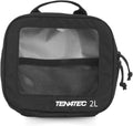 TecPouch 2L Tool Pouch - Heavy-Duty Cordura MOLLE Utility Pouch with Clear Window | Modular Gear Organizer for Professional Tools & Field Equipment - Black