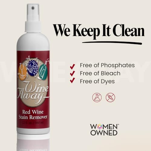 Red Wine Stain Remover Spray Bundle, Fabric, Upholstery & Carpet Cleaner Solution, Removes Wine Spots & Laundry Stains, Fast-Acting Spot Treatment, 12oz Home & 2oz Travel Size - view 5