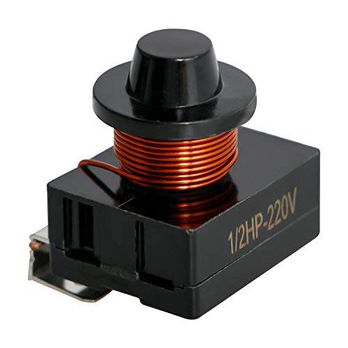1/2HP (375W) Refrigerator Electromagnetic Starter/Start Relay Compressor 220V Electromagnetic Starter for Car Refrigerator, Portable Freezer, Beverage Cooler, Air-Conditioning Compressor 1 Pcs