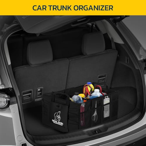 Trunk Organizer for SUV, Car & Truck - Premium Heavy Duty and Collapsible with 3 Adjustable Sizes - Lightweight and Portable Storage Organizer - Easy to Use and Install in Any Vehicle - view 2